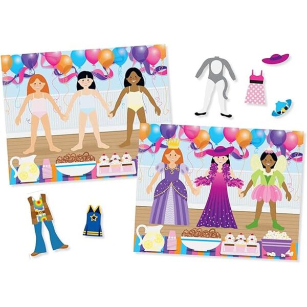 Adhesivos reutilizables de ropa Dressup de Melissa_4