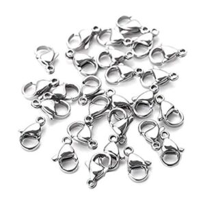 DNHCLL 100 Pieces 7x12mm Stainless Steel Curved Lobster_1