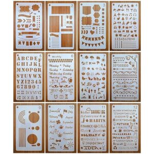 Juego de plantillas de diario para diarios punteados