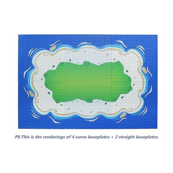 Feleph Placa base azul clásica para City Road Beach Ocean_4