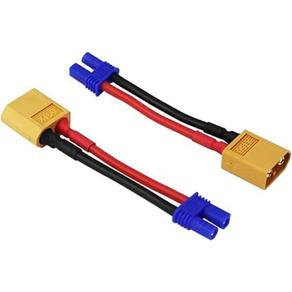 OliYin 3 piezas XT60 macho a EC2 hembra adaptador de_2