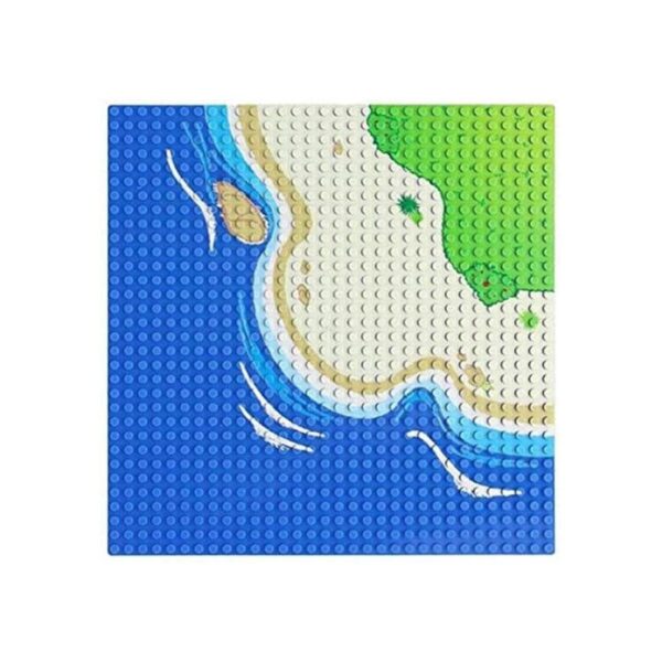 Feleph Placa base azul clásica para City Road Beach Ocean_1