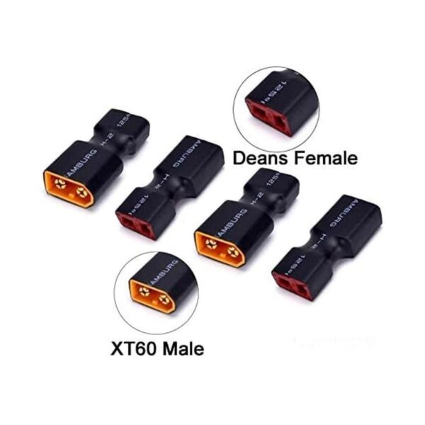 FPVDrone Adaptador de conector macho XT60 a hembra Deans