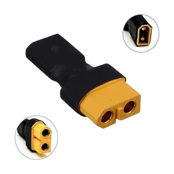 LinsyRC Paquete de 5 conectores macho XT30 a adaptador de_3