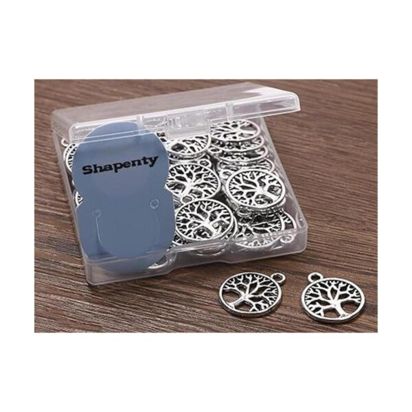 Shapenty Dijes redondos de metal para árbol de la vida