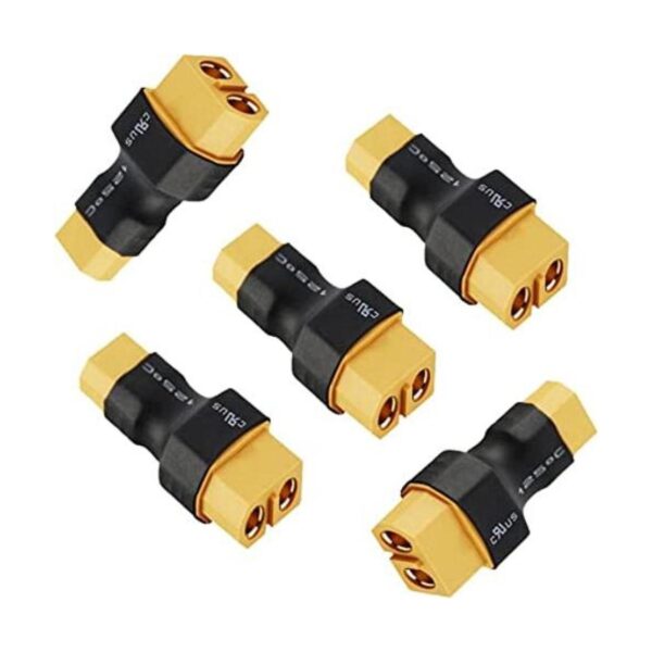LinsyRC Paquete de 5 conectores macho XT30 a adaptador de_1