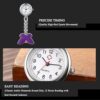 Avaner Reloj de bolsillo con clip para mujer de acero_3