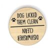 Dog Licked Them Clean Imán para lavavajillas imán para_1
