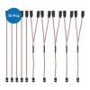 MMOBIEL 10 cables de extensión servo RC de 5 x 3 pines 5_2