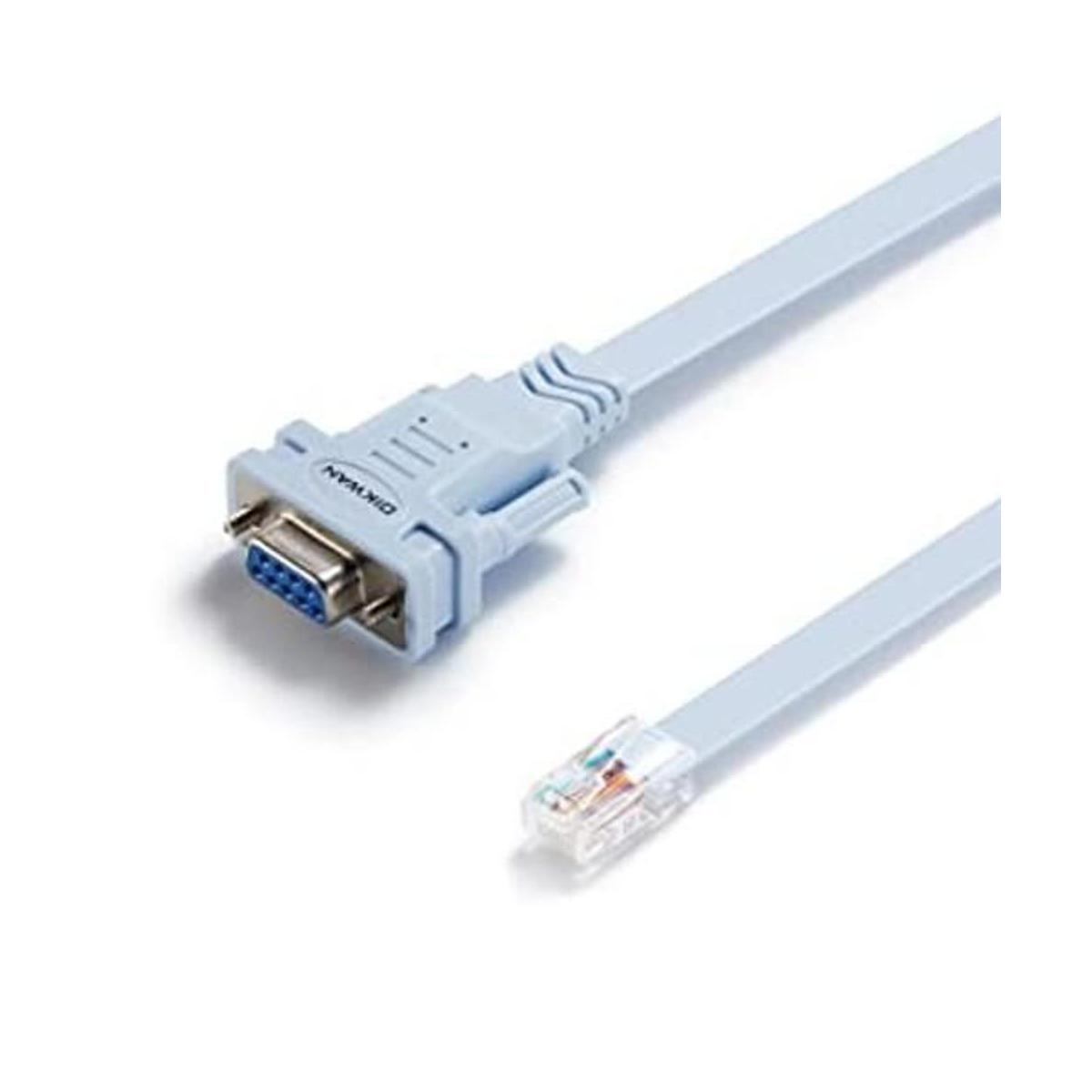 OIKWAN Cable de consola DB9 a RJ45 compatible con Cisco