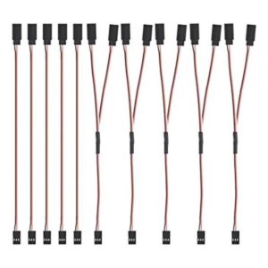 MMOBIEL 10 cables de extensión servo RC de 5 x 3 pines 5_1