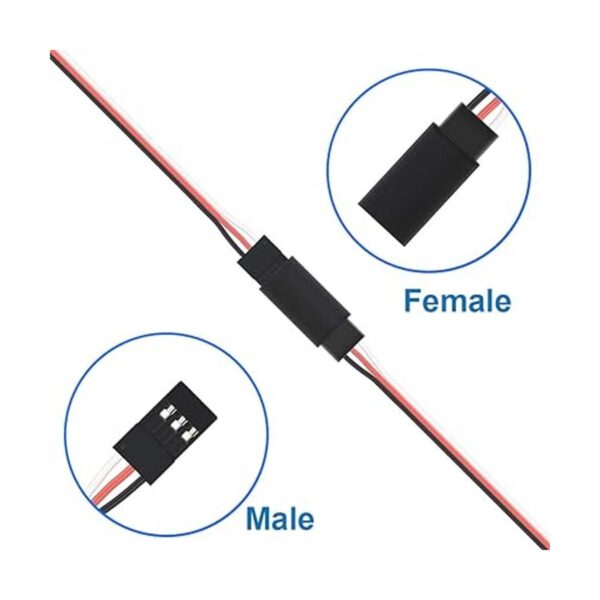 MMOBIEL 10 cables de extensión servo RC de 5 x 3 pines 5_4