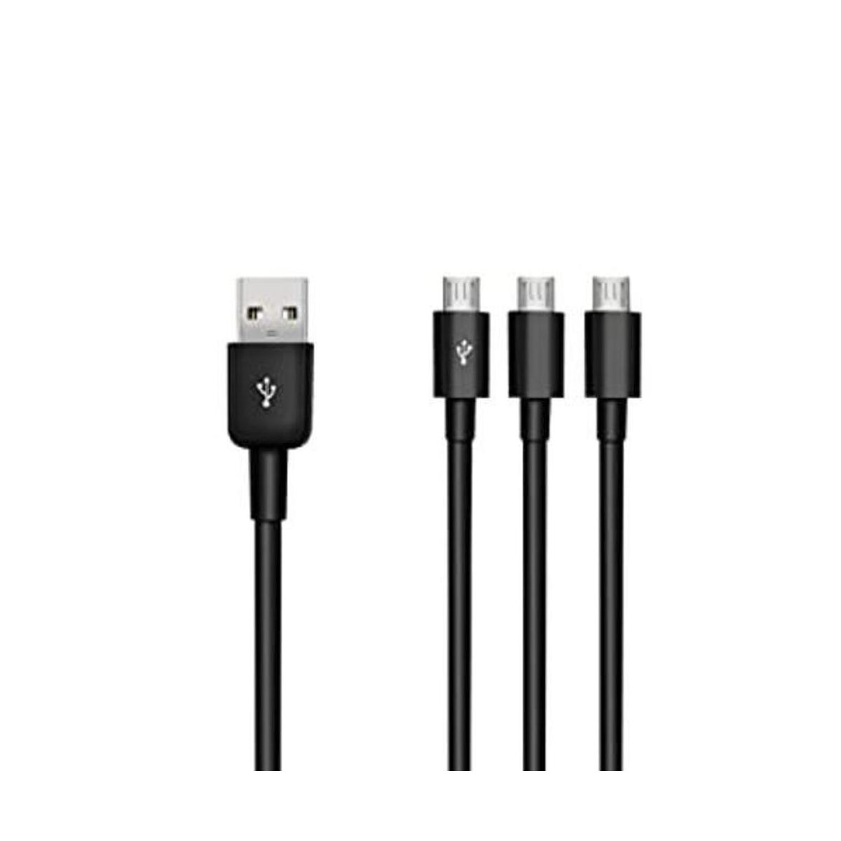 Duttek Cable divisor USB a micro USB 3 en 1 USB 2.0 A