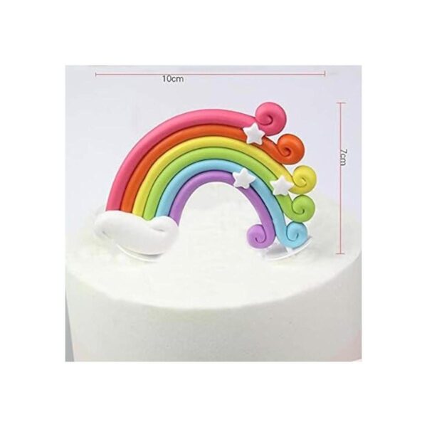 Juego de 12 piezas de decoración para tartas de arco iris_3