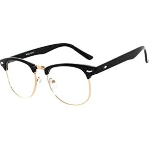 Gafas de sol de estilo clásico con lente transparente_1