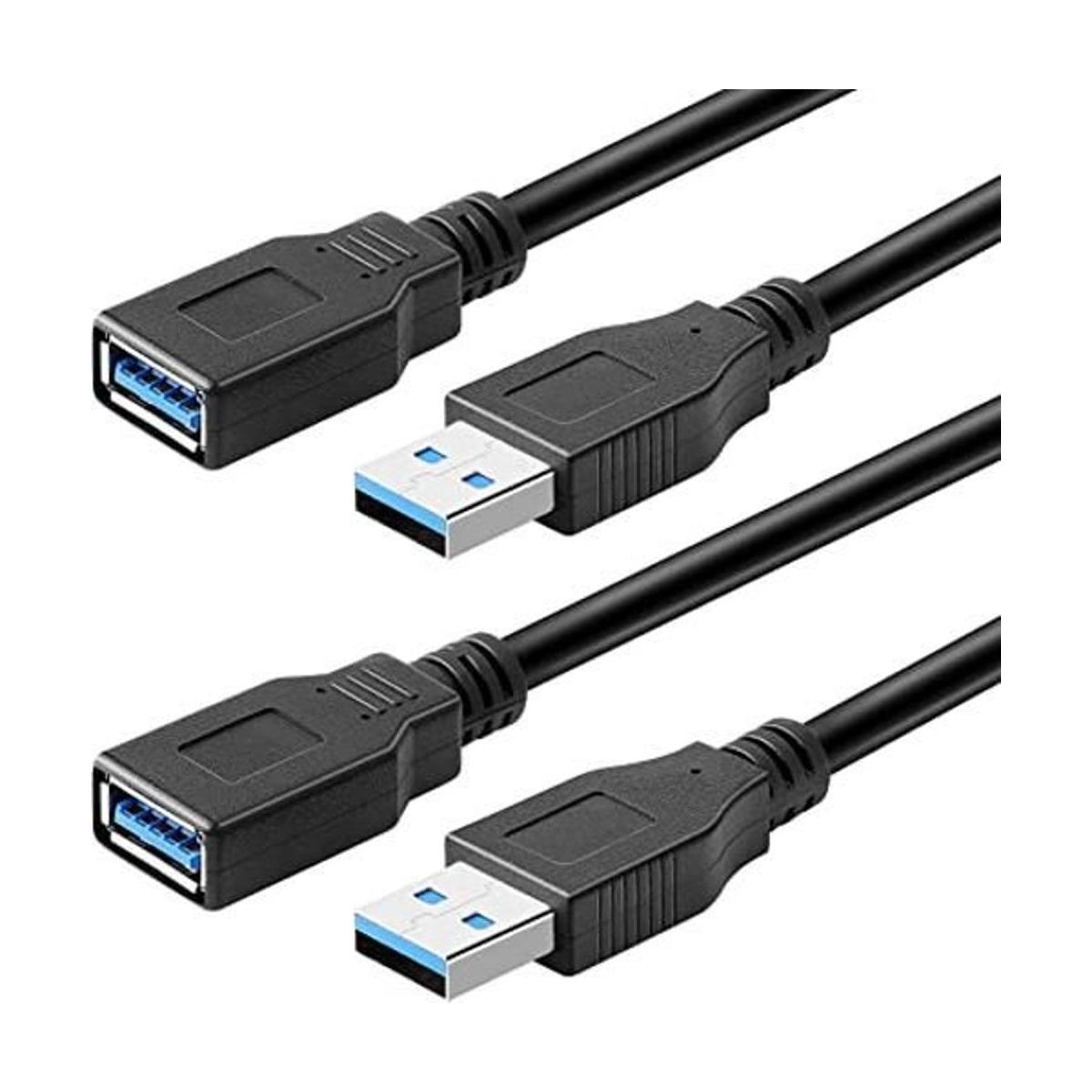 Pasow Paquete de 2 Cable de extensión USB 3.0 SuperSpeed