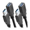 Pasow Paquete de 2 Cable de extensión USB 3.0 SuperSpeed_2