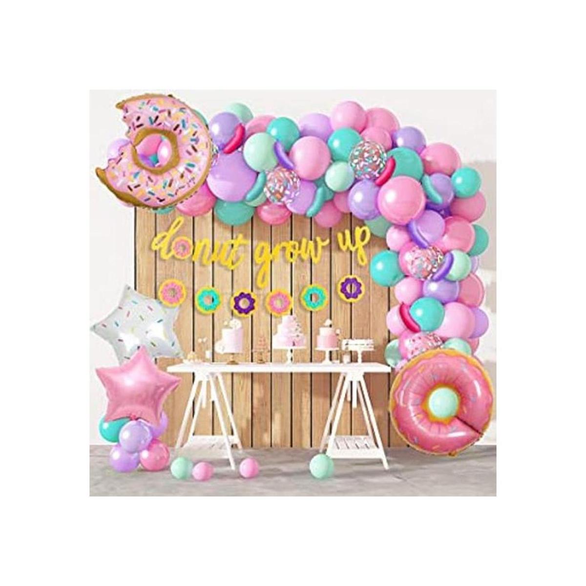 Decoraciones de fiesta de cumpleaños de donas kit de