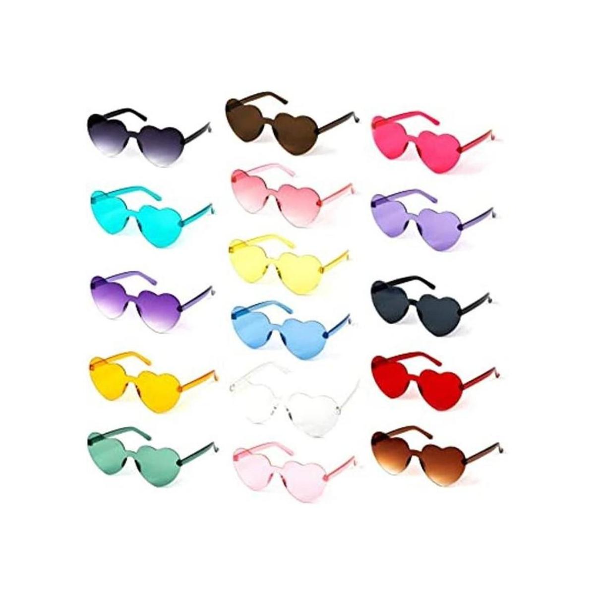 Lusy DM 16 pares de gafas de sol sin montura en forma de