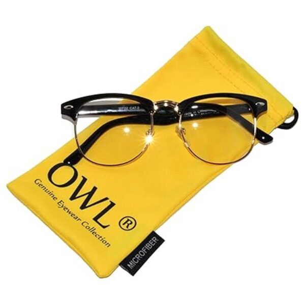 Gafas de sol de estilo clásico con lente transparente_3