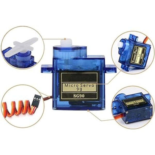 4 unids SG90 0.32 oz micro servos para RC robot_3