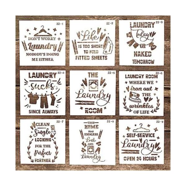 Plantilla decorativa para la lavandería para manualidades_1