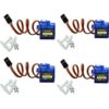 4 unids SG90 0.32 oz micro servos para RC robot_1
