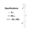 Sujeta cables de multiuso negro 8 pulgadas 9 100_6
