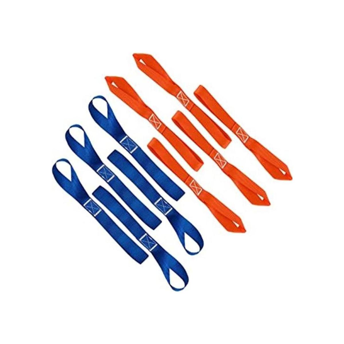 FineGood 10 correas de amarre de lazo suave capacidad de