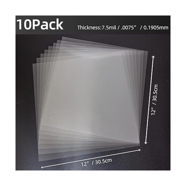Hoja de Mylar en blanco de 0.295 in paquete de 10 hoja