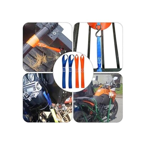 FineGood 10 correas de amarre de lazo suave capacidad de_3