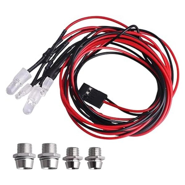 AllinRC Kit de faros delanteros de 4 ledes accesorios_3