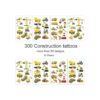 300pcs Zona de Construcción Fiesta Favores Tatuajes_3