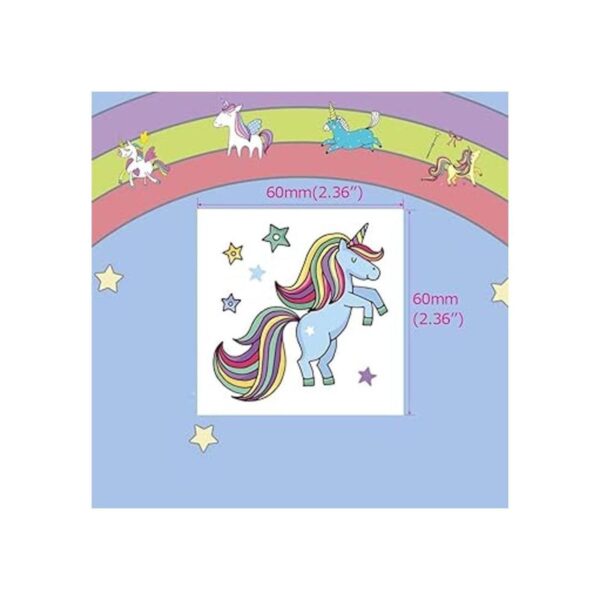 Fanoshon Regalo de tatuajes temporales de unicornio para_2