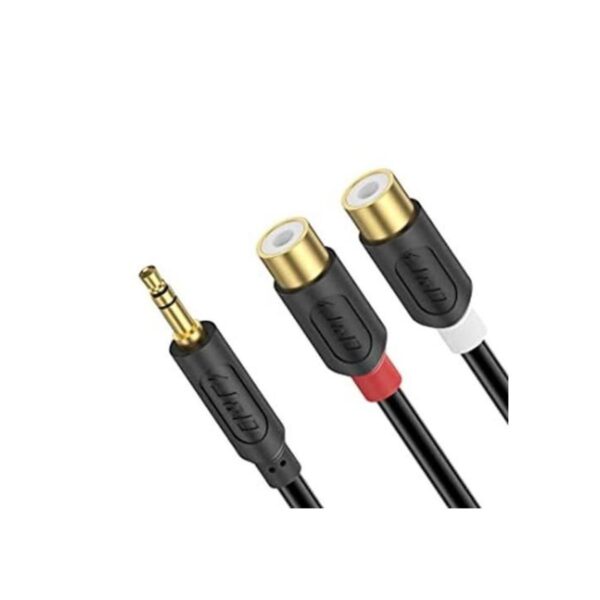 JD Cable de 0.138 in a 2RCA chapado en oro Audiowave_1