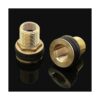 Rierdge 2 piezas de latón para mamparo conector hembra de