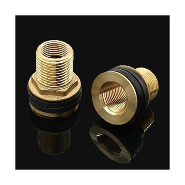 Rierdge 2 piezas de latón para mamparo conector hembra de