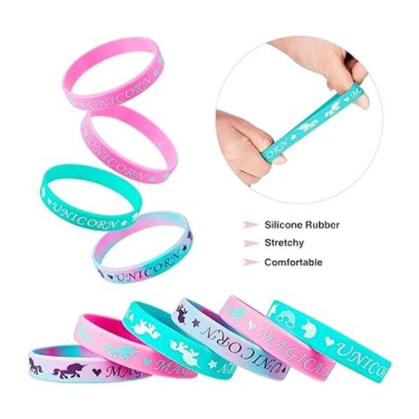 30 pulseras mágicas de silicona de unicornio para fiestas_4