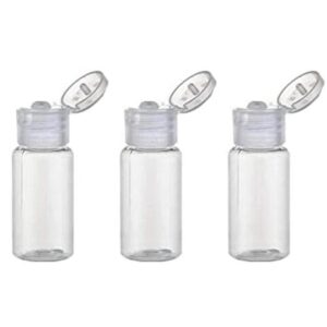 12PCS 1.0 fl oz 1oz BPA Free Clear Empty Plastic Flip Cap_1