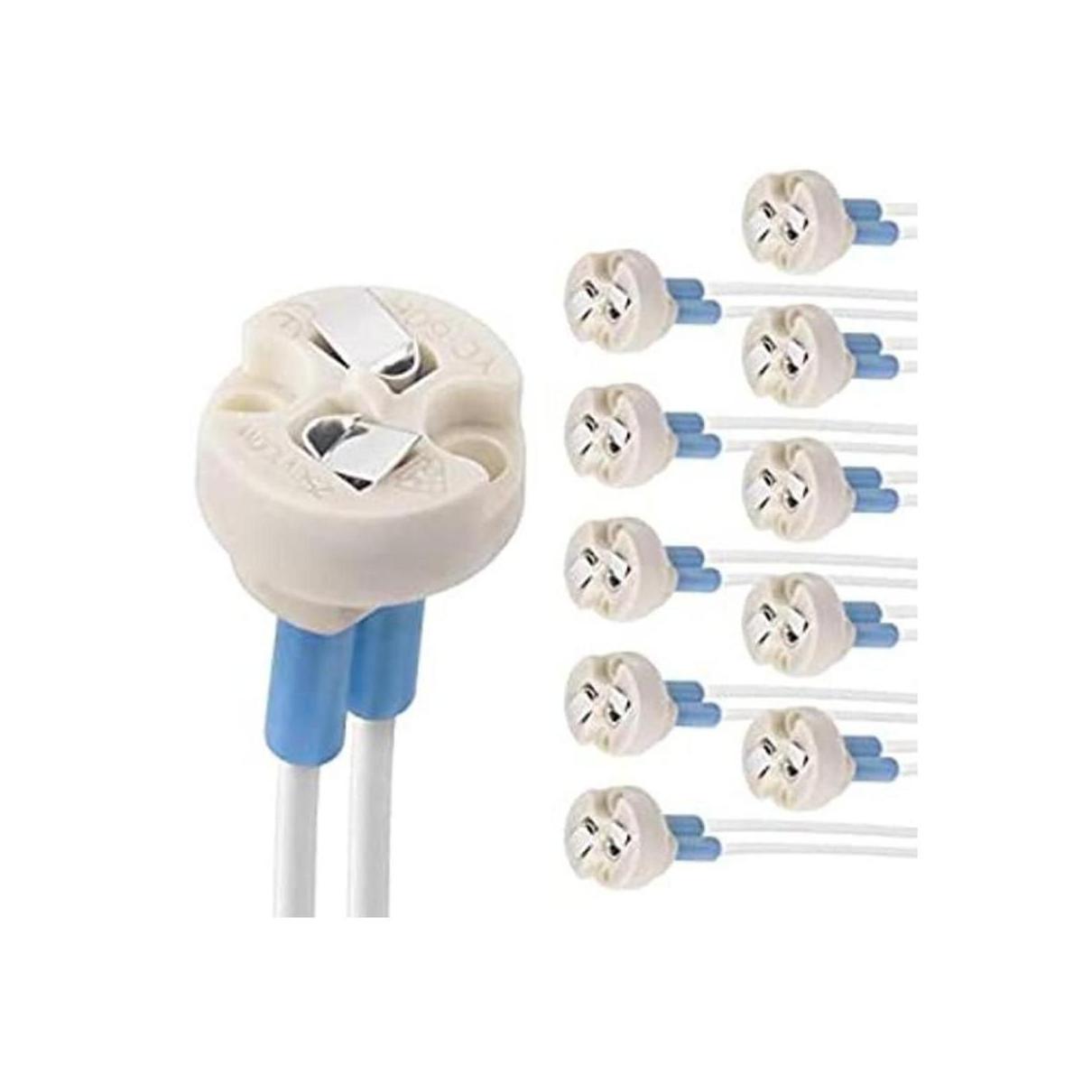DiCUNO G4 GU5.3 Enchufe de base de cerámica bipines