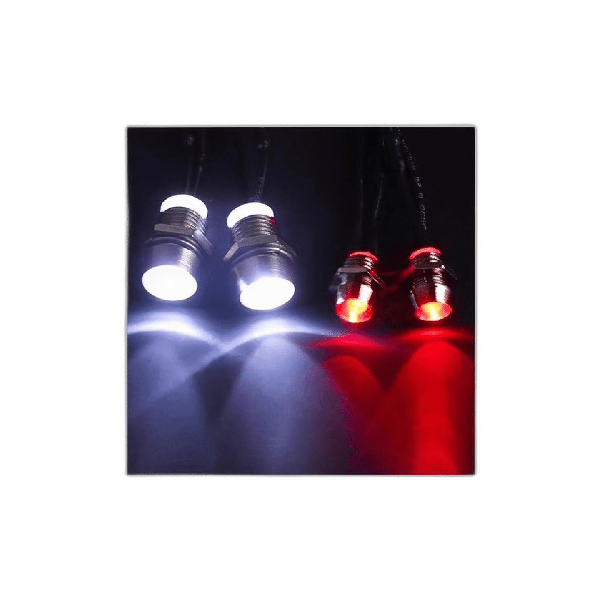 Hobbypark Kit de 4 luces LED de coche a control remoto