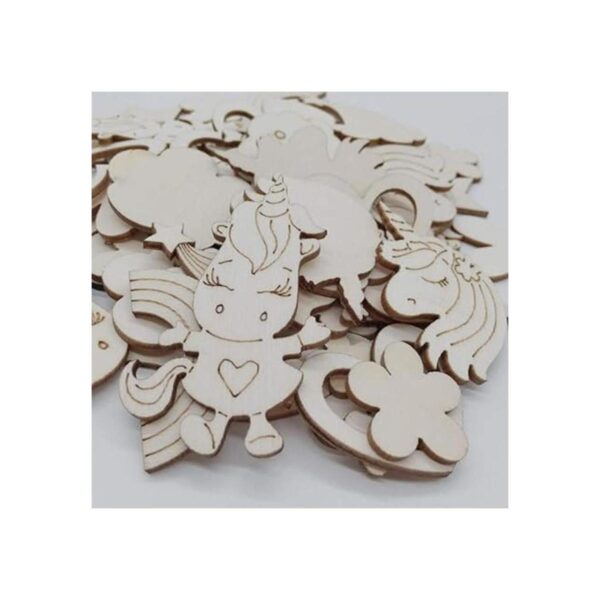 TENDYCOCO 100 piezas de madera para manualidades con