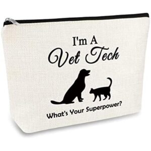 Vet Tech Bolsa de maquillaje para veterinario regalo de_1