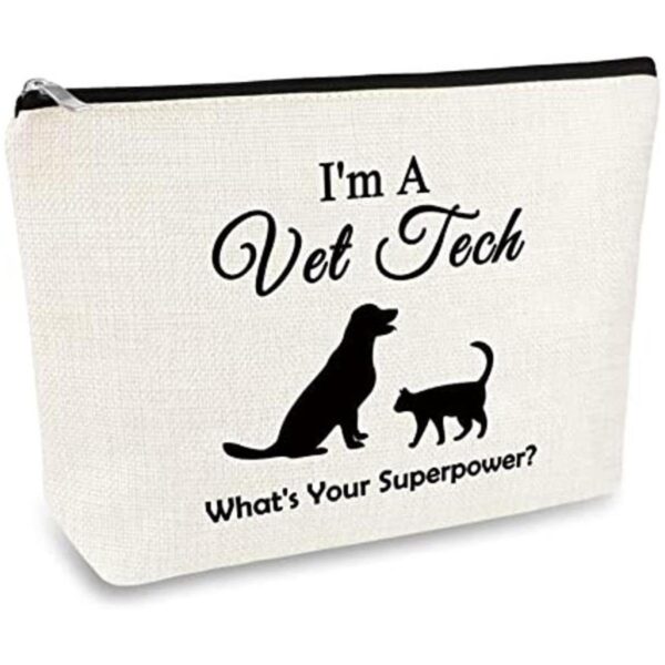 Vet Tech Bolsa de maquillaje para veterinario regalo de_1