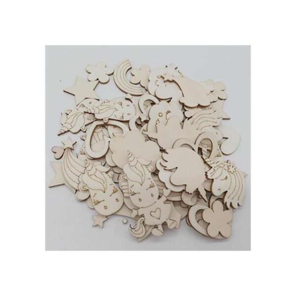 TENDYCOCO 100 piezas de madera para manualidades con