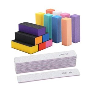 24 limas de uñas de grano 100180 limas de uñas a granel y_1
