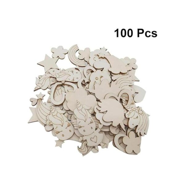 TENDYCOCO 100 piezas de madera para manualidades con