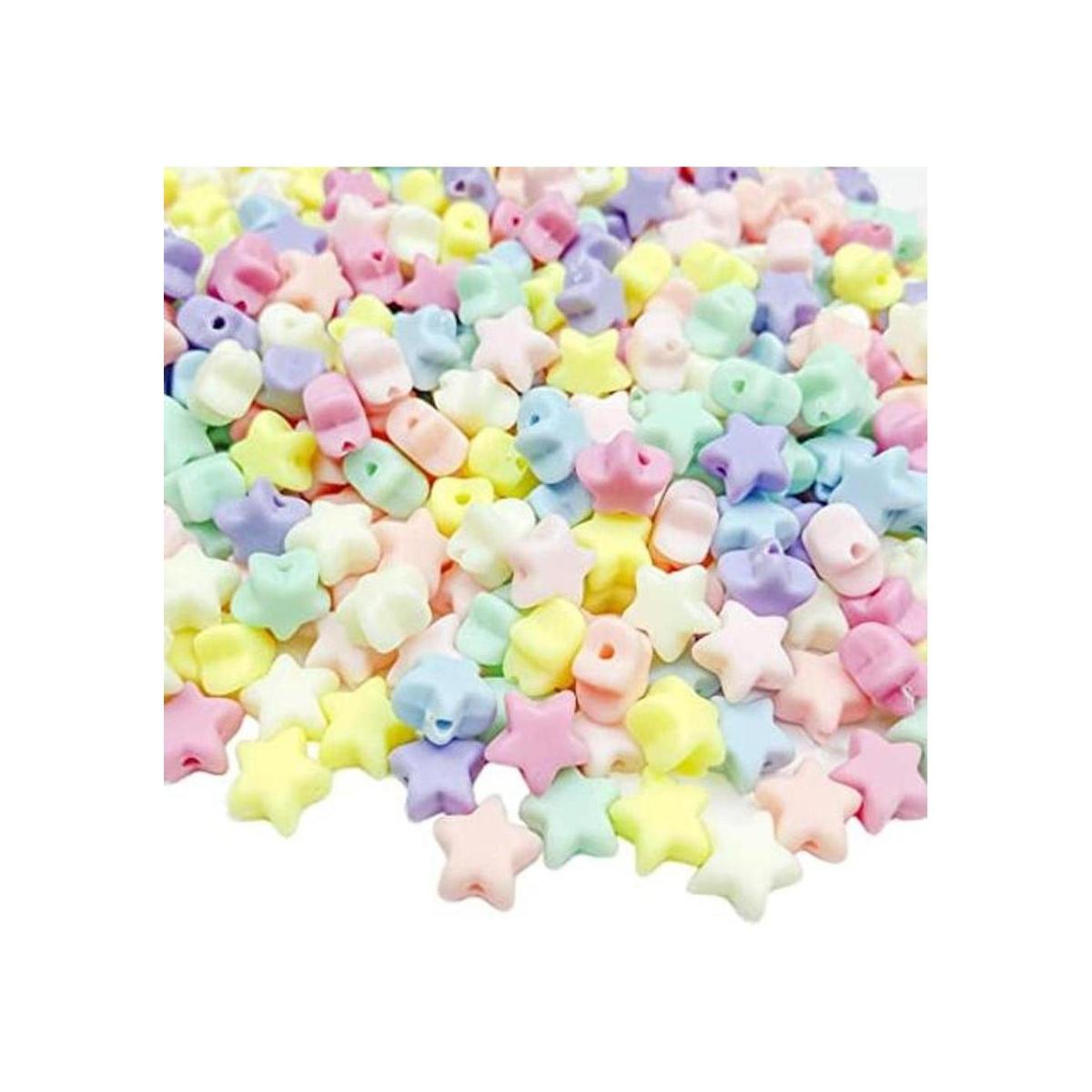 Mulutoo Juego de 250 cuentas acrílicas de color caramelo
