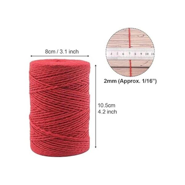 Tenn Well Cordel de yute rojo cuerda de embalaje de 656_5
