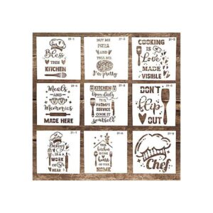 Plantilla decorativa reutilizable para cartas de cocina_1